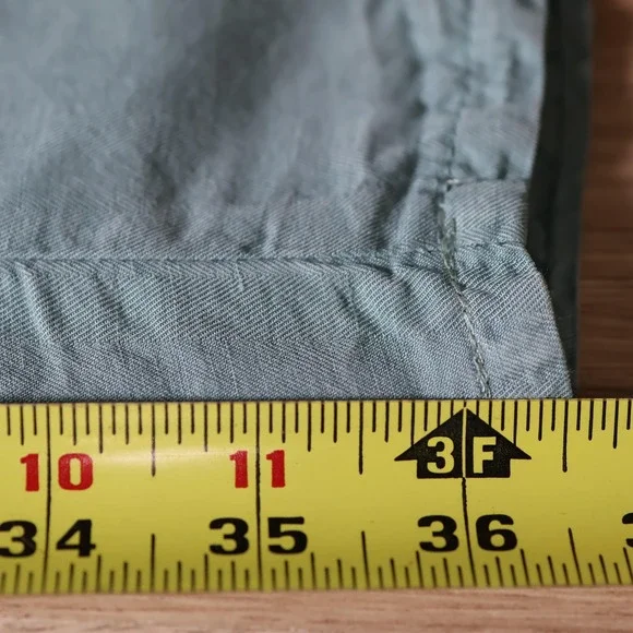 PT Torino Pants Mens 36x36 Green Slim Fit Cotton Linen Dress Casual Chinos
